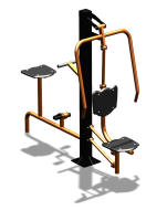 Уличный тренажер "Жим от груди Вело" УТ321 в Геническе