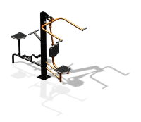 Уличный тренажер "Верхняя тяга Вело" УТ340 в Геническе