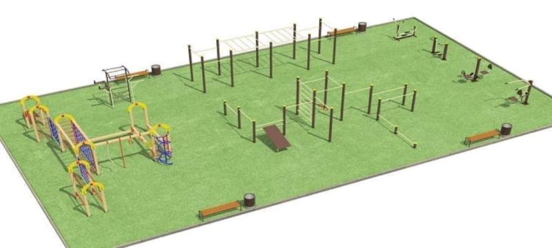 Проект спортивной площадки для любого возраста - 1 096 200 рублей. в Геническе