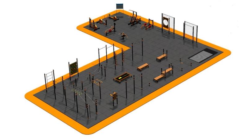 Дизайн проект спортплощадки Угловая в Геническе