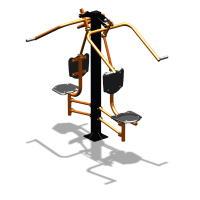 Уличный тренажер  "Верхняя тяга двойная"  УТ207 в Геническе