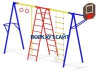 Гимнастический комплекс с баскетбольным щитом МАФ 3001 в Геническе