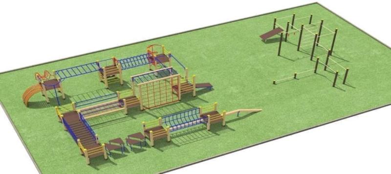 Проект спортплощадки с полосой препятствий - 1 178 100 рублей в Геническе