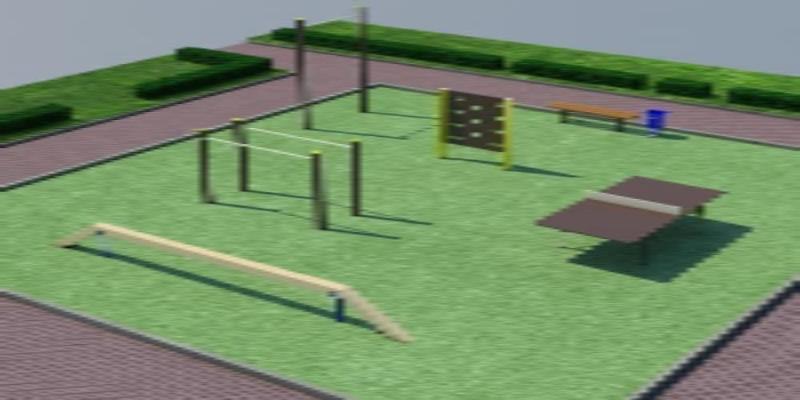 Проект спортплощадки мини спорт  в Геническе