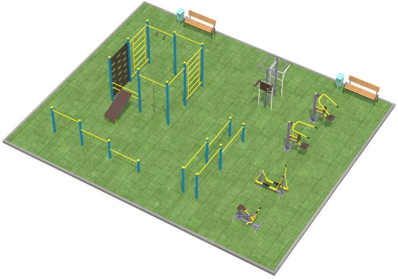 Проект спортплощадки 150 метров в Геническе в Геническе