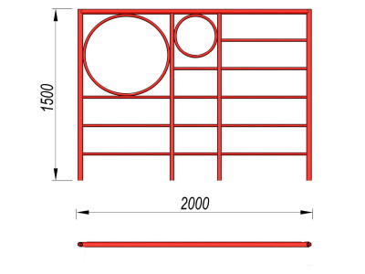 Шведская стенка с кольцами МАФ 3502 в Геническе