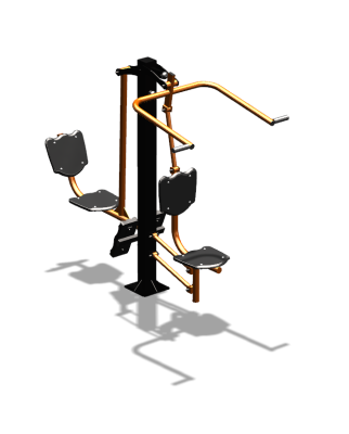 Уличный тренажер "Верхняя тяга Жим ногами" УТ322 в Геническе