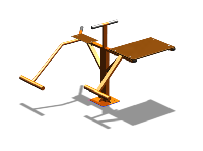 Уличный тренажер "Пресс Гиперэкстензия" УТ327 в Геническе