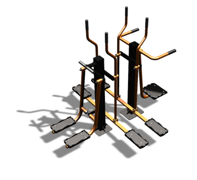 Уличный тренажер "Шпагат Маятник Лыжник двойной" УТ335 в Геническе