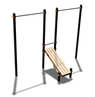 Воркаут турники со скамьей для пресса ВС-27 в Геническе