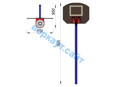 Баскетбольный щит СИО 3510 в Геническе