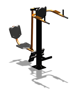 Уличный тренажер "Жим ногами Брусья Пресс" УТ329 в Геническе