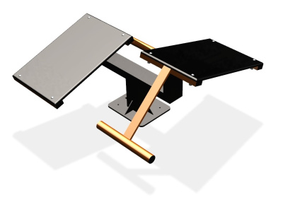 Уличный тренажер  "Скамья для пресса двойная"   УТ213 в Геническе