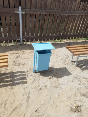 Урна с крышкой МАФ 1631 в Геническе