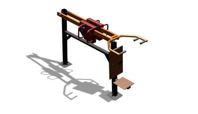 Силовой уличный тренажер  "Жим сидя"  УТ412 в Геническе