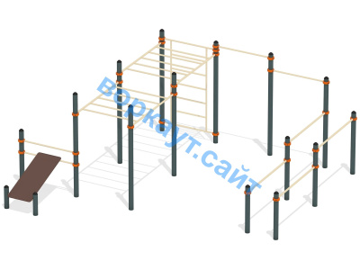 Спортивный комплекс воркаут ВС-50 в Геническе
