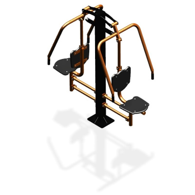 Уличный тренажер  "Жим от груди двойной" УТ204 в Геническе