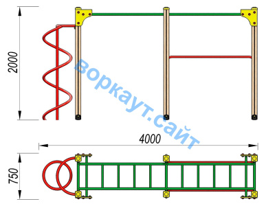 Детский спортивный комплекс ДСК 3104 в Геническе