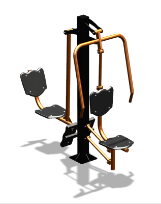 Уличный тренажер "Жим от груди Жим ногами" УТ304 в Геническе