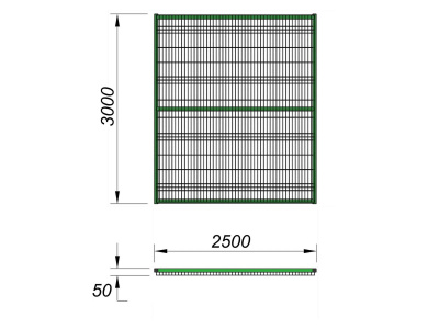 Ограждение спортивной площадки 2500х3000 МАФ 5103 в Геническе