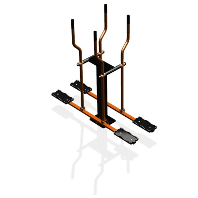 Уличный тренажер  "Лыжи двойные"   УТ210 в Геническе