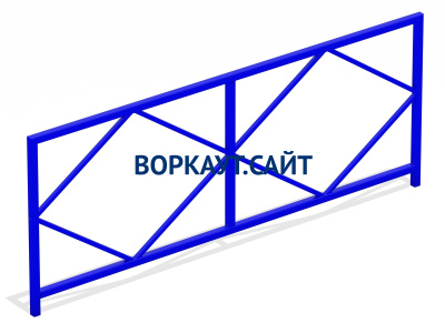 Ограждение площадки МАФ 5001 в Геническе