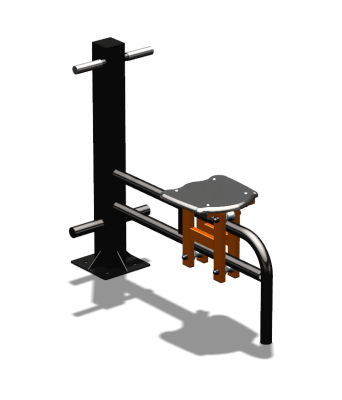 Уличный тренажер "Каталка одинарная" УТ 123 в Геническе