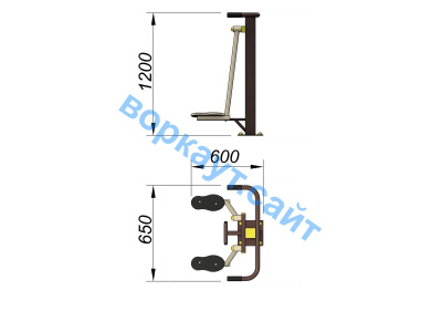 Уличный тренажер Атлетический комплекс УТ 010 в Геническе