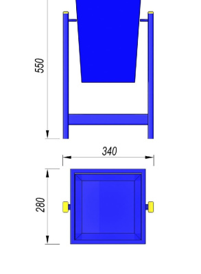 Урна МАФ 1630 в Геническе
