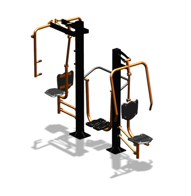 Уличный тренажер "Жим от себя Шагомер Баттерфляй" УТ303 в Геническе