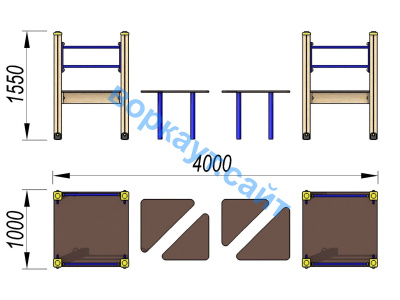 Детский спортивный комплекс Мостик ДСК 3114 в Геническе