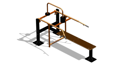 Силовой уличный тренажер  "Горизонтальный жим"  УТ402 в Геническе