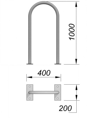 Велопарковка МАФ 6001 в Геническе