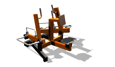 Силовой уличный тренажер  "Рычажная тяга"  УТ419 (тренажер находится на оптимизации у производства  и внешне может отличится от заявленной картинки в Геническе