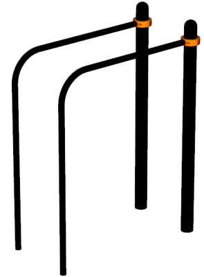 Воркаут брусья приставные ВС-39 в Геническе