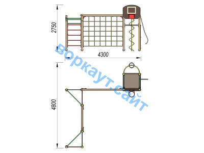 Детский спортивный комплекс ДСК 3112 в Геническе