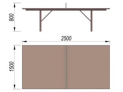 Теннисный стол МАФ 3517 в Геническе