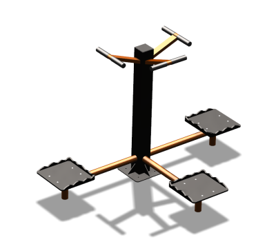 Уличный тренажер "Твистер тройной" УТ337 в Геническе