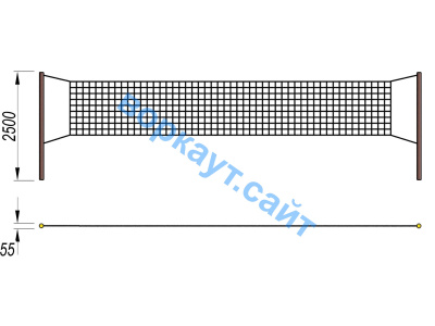 Волейбольные стойки СИО 3515 в Геническе
