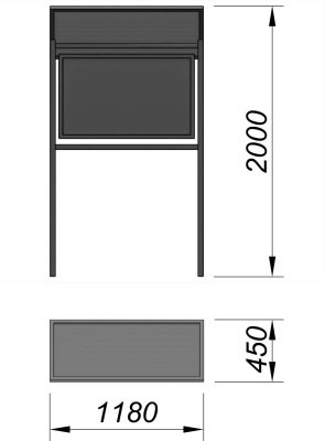 Информационный стенд МАФ 6006 в Геническе